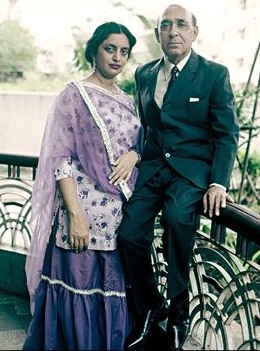 Krishanda Chandar with his wife Salma Siddiqui