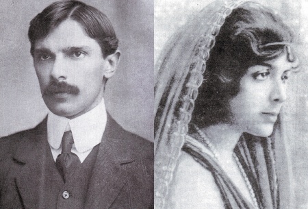 Mohammed Ali Jinnah & Ratanbai Petit in 1916 at Bombay